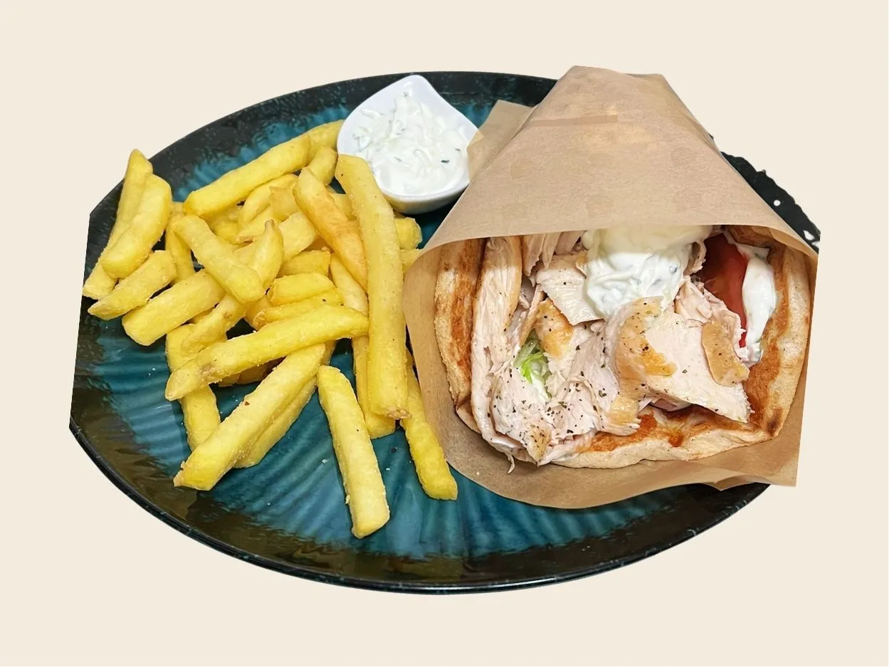 Pita-Gyros mit Hähnchen